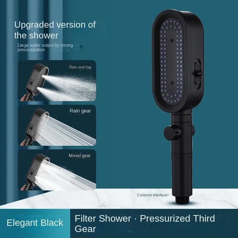 

Напорный микрофон, разбрызгиватель, душевая лейка, ручной фильтр, большая водяная лейка для душа, косметический набор для домашнего использования G1/2