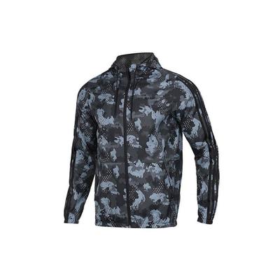 Camouflage Hooded Casual Jacket Men Outerwear Black DZ7589