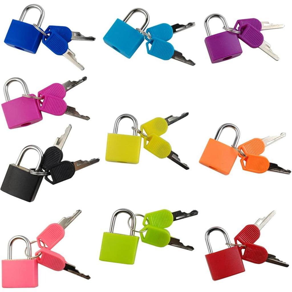 Mini Candado con Llave (23mm), 10 Unidades.