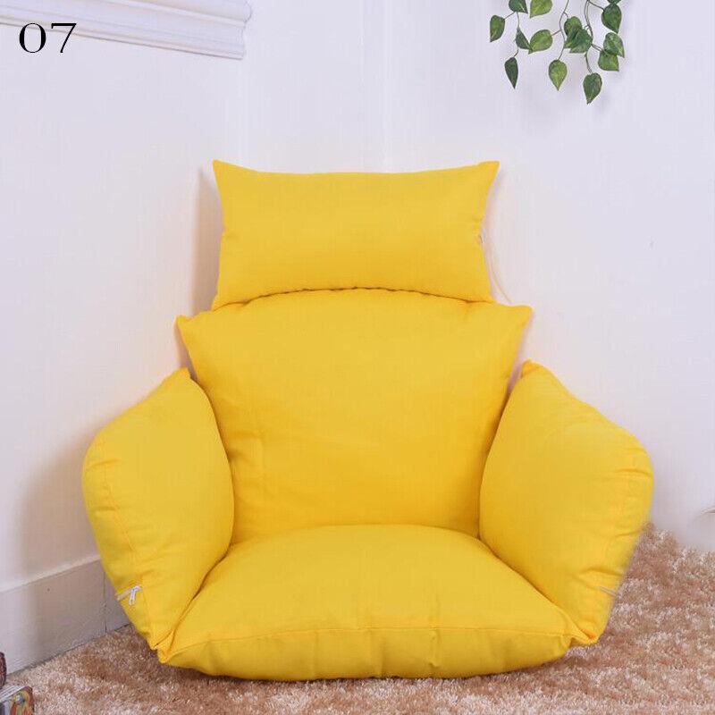 Hanging Swing Egg Chair Cushion Cover Patio Large Round Papasan Pad Detachable Garden Lounger Cushion Cover  (No Filling)