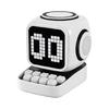 Wireless Charging Speaker 10W Premium Sound Magnetics Alignment Rotating LED Display With Clock And Snooze Alarms