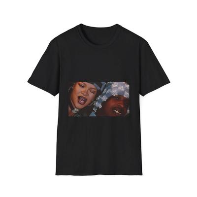 Asap Rocky Rihanna Unisex T-Shirt, Vintage T-Shirt, Retro T-Shirt, Rap Merch, Hip Hop A Graphic Tee