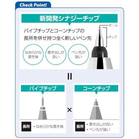 Pilot FriXion Synergy Knock0.4mmBlack Ink3 Replacement RefillsLFSK-14-B LFRF-143-B