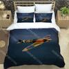 S-Spitfire Fashion Trendy Print Three-piece Set Suitable For Kids Or Adults Quilt Cover Pillowcase Bedding Set Birthday Gif