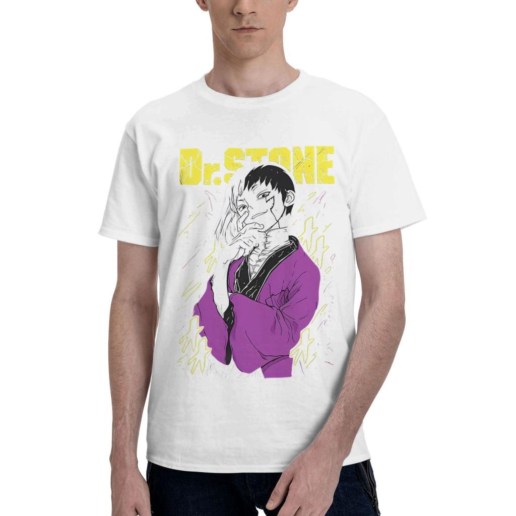 DrStone Ryusui Senku Asagiri Seiyuu 100 Cotton Casual Breathable Confortable T Shirt Mens Clothing Deals Funny Gift