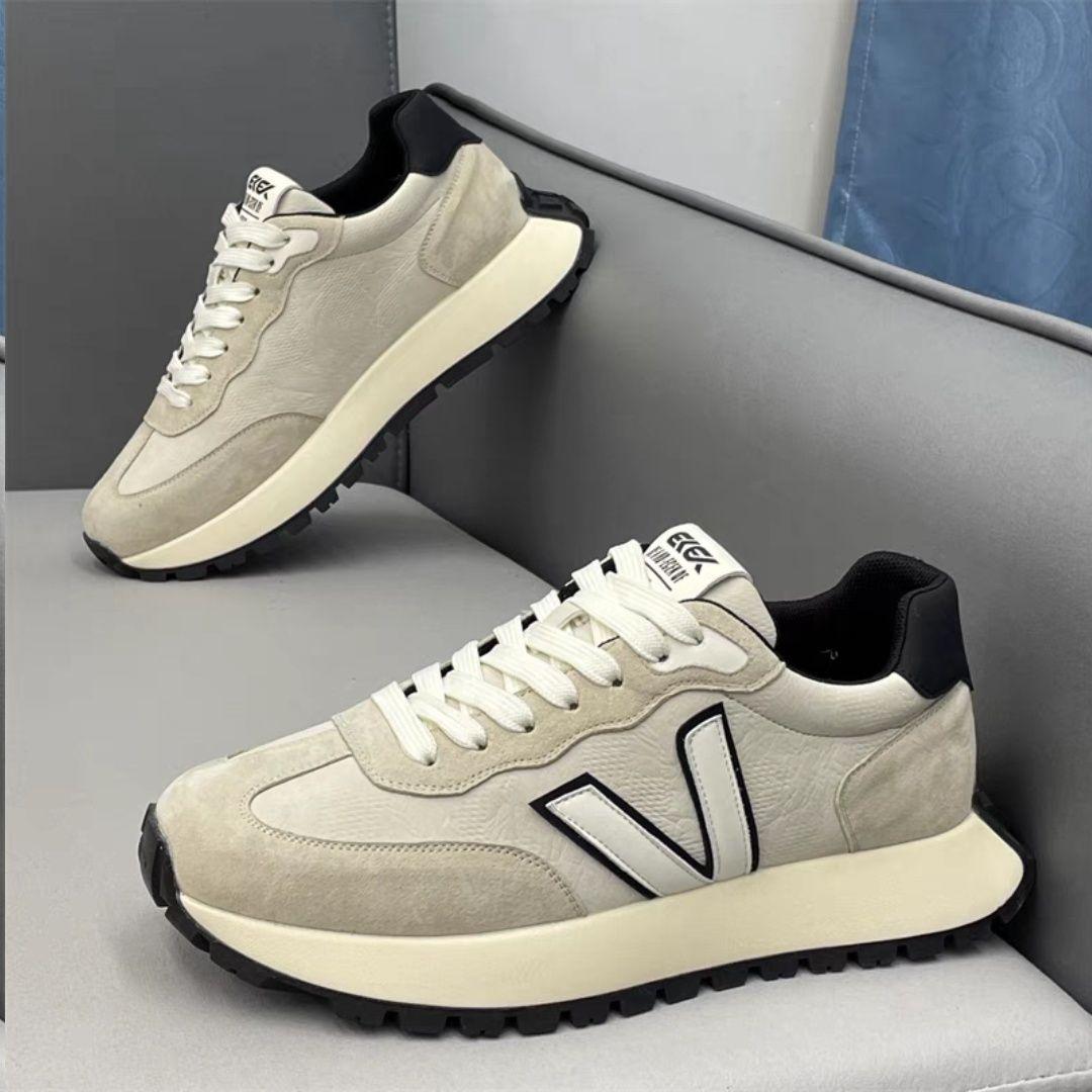 

2025 spring new men s platform soft cotton sports casual men s shoes black classic fashion teen trend 44
