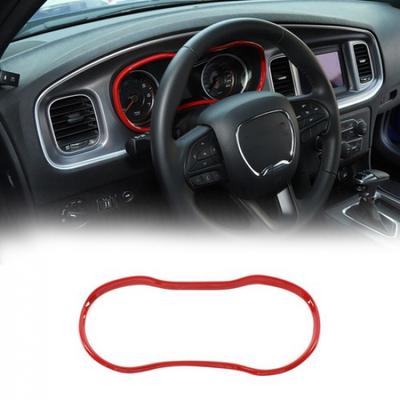 Red Front Dashboard Panel Frame Trim Decor Cover Ring for Dodge Charger 2015-23