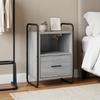 Hanging Nightstand Sonoma Grey 40 X 30 X 60 Cm Engineered Wood