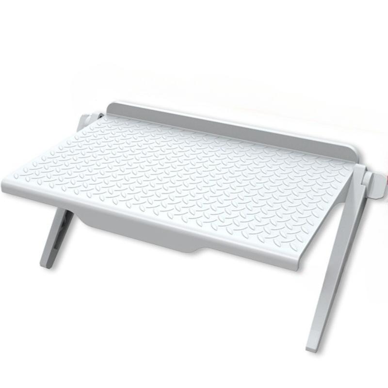 

TV Screen Storage Shelves Adjustable Monitor Stand Computer Desktop Display Organizer Router Shelf Rack Home Office білий