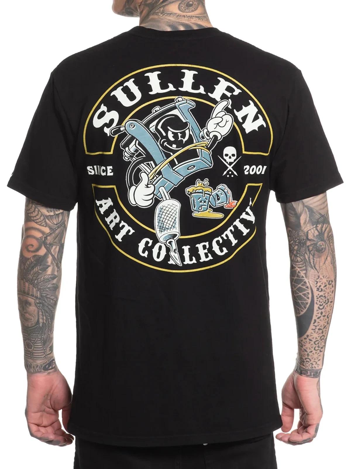 

Sullen Men s Ink Slayers Short Sleeve Premium T-shirt Tattoo Style Art Skull Tee 3XL