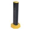 Equal Height Ruler Accurate Double Sided Scale Thickened Rust Proof Gradienter Ruler for Indoor Outdoor Black Inverted
