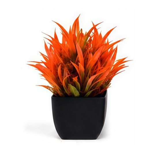 Simulated Small Potted Plant Maintenance-Free Realistic Autumn Leaves Mini Fake