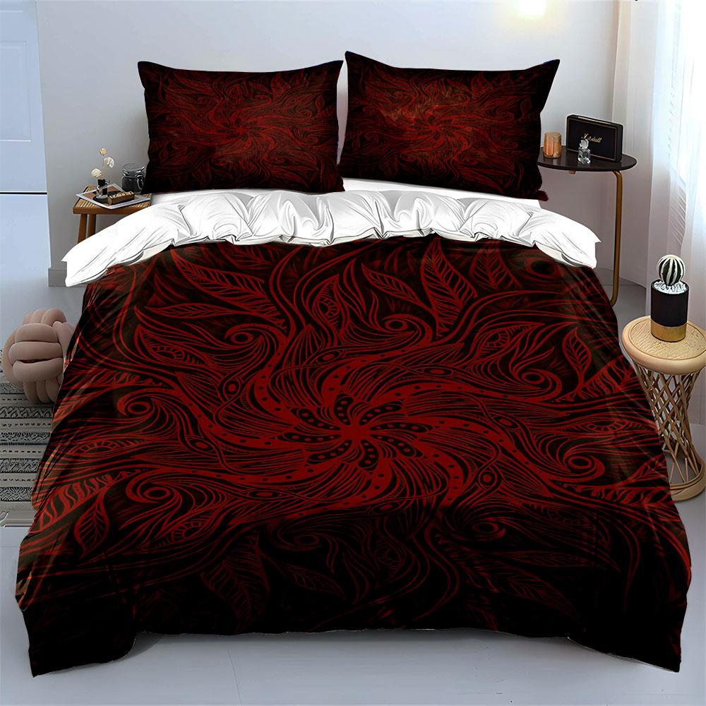 Swirling floral leaf patterns. Bedding sets Duvet cover sets Duvet covers Pillowcases(1* Duvet Cover 2* Pillowcases without duvet insert)