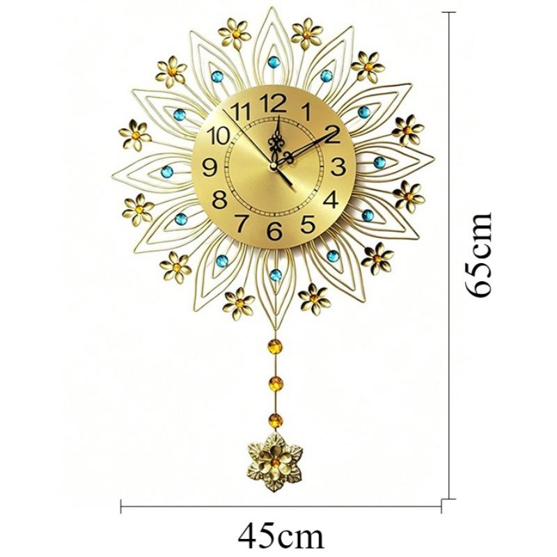 Modern Wall Clock Luxury Decorative Wall Watch Silent Aesthetic Pendulum Clock Minimalist Elegant Living Room Watches Home Decor