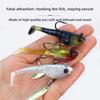 Shark-Like Lure 6-Piece Pack Lead-Weighted PVC Artificial Soft Bait Hooks Bionic Bass Freshwater Saltwater Fishing