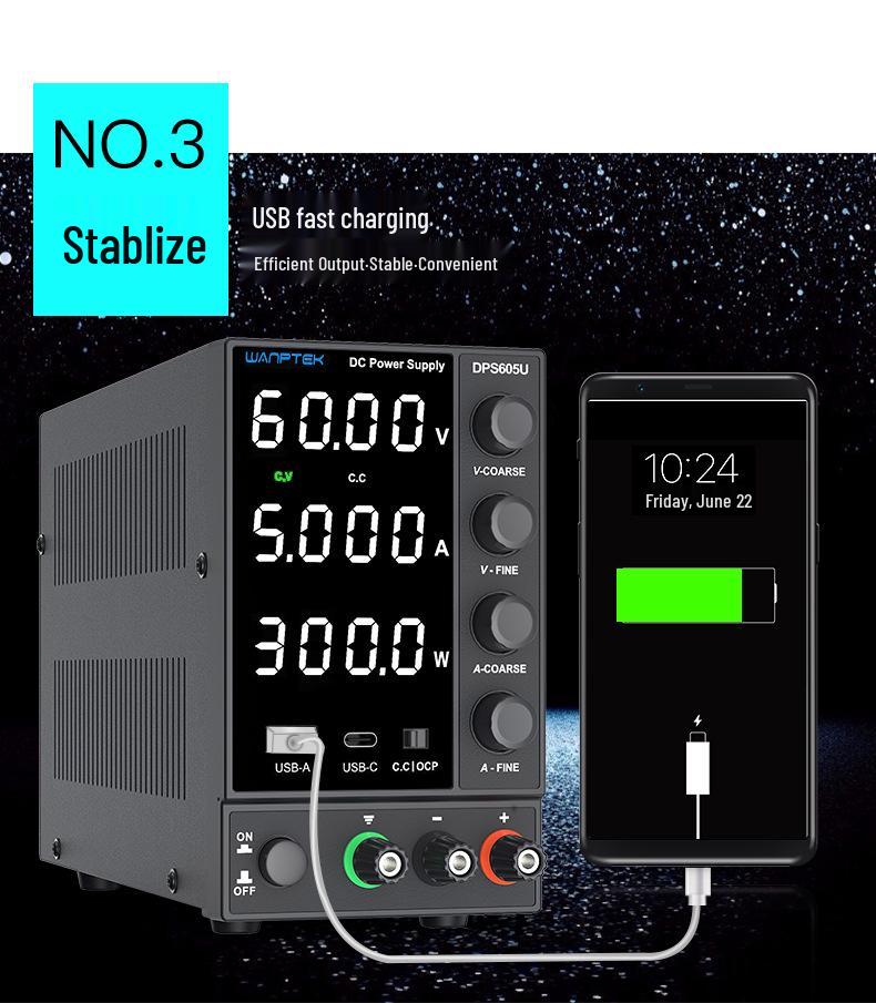 WANPTEK DPS605U Adjustable DC Power Supply for Laptop & Mobile Repair