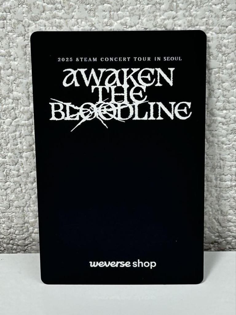 [USED] &TEAM Seoul Concert Wiju EJ Trading Card