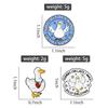 You're Ducking Awesome Enamel Pins Sorry I'm Late I Was Dilly Dallying Brooch Badge Cartoon Ducks Jewelry Gift for Friends