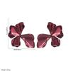 Simple Retro Baroque Style Spray Paint Petal Earrings High-end Versatile Party Ball Earrings