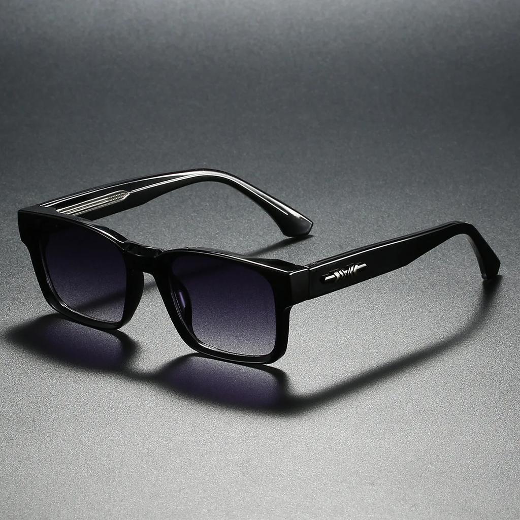 Retro Square Sunglasses Men Women Metal Core CP UV400 Sun Glasses for Travel Hiking Beach Fishing Eyewear