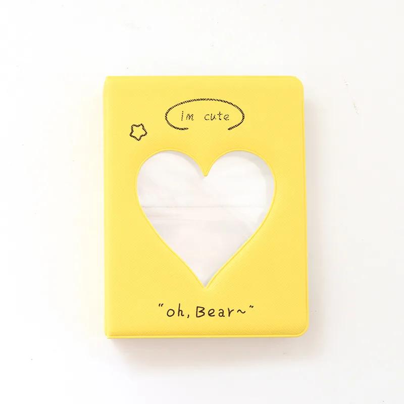 Photocard Holder 3 Inch 64 Pockets Photo Album Love Heart Movie Ticket Star Collection Photo Sticker DIY Mini Instax Album