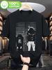 Crystal Castle Album Cover T-Shirt for Men-Heavy 180gsm Pattern T-Shirt with Iconic Band Design, Comfortable Round Neck Shirt for