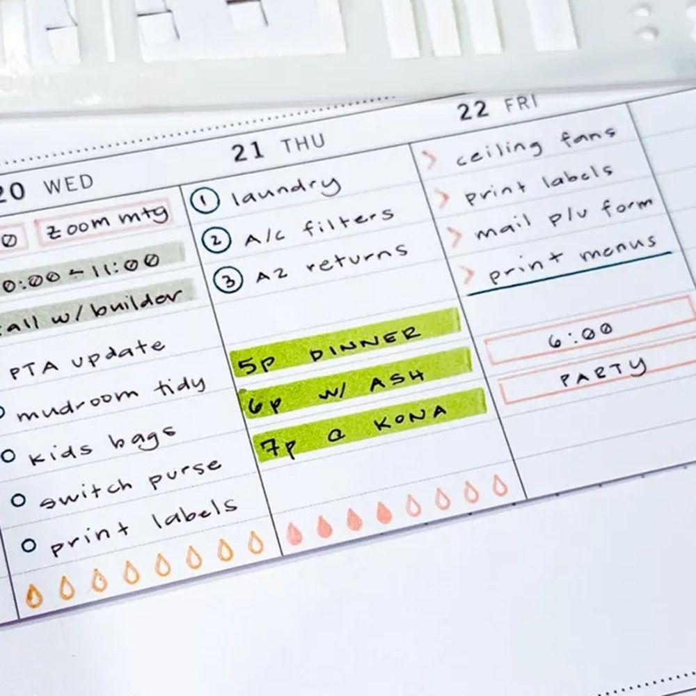 Manual Handmade Flexible Record Template Dot Grid Drawing and List Template  Template Drafting Tool