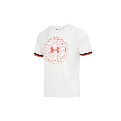Vintage Logo Print Crew Neck T-Shirt Men Tops White 1361665-112