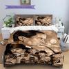 Sherlock Pattern Bedding Set Quilt Cover Pillowcase Home Decor Gift (1 * duvet cover + 2 * pillowcase, without core)
