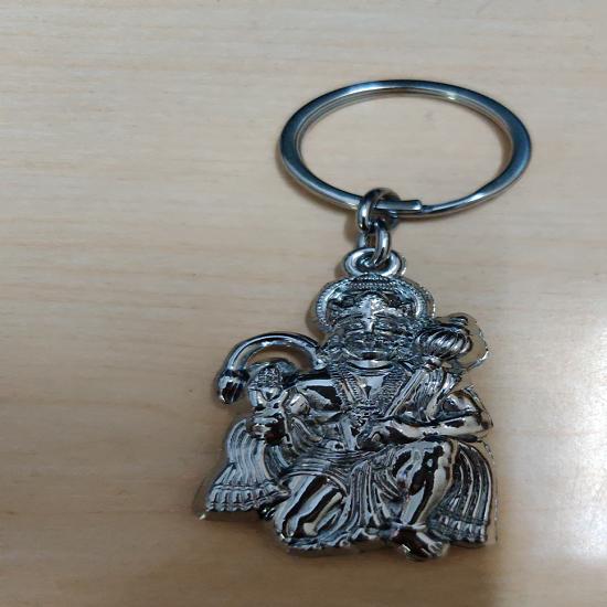 

@ Double Sided Lord Hanuman Metal Keychain For Car Bike