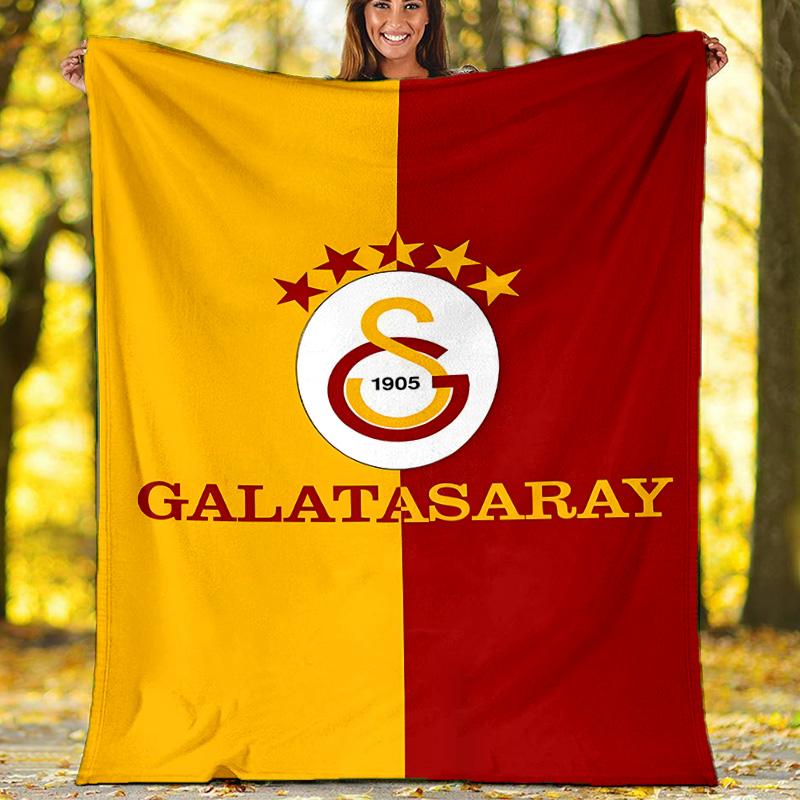 1pc Football Team (28) Theme Blanket - Digital Print, Polyester, Cozy for All Seasons, Perfect for Outdoor, Camping, and Travel