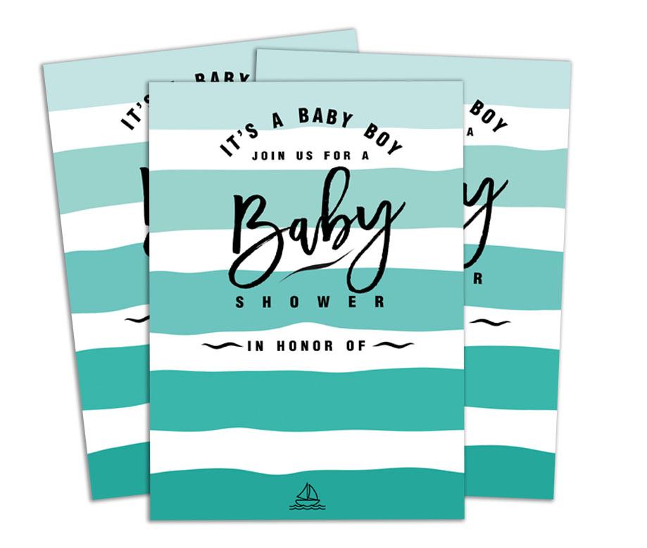 Darling Souvenir Baby Shower Invitation Card 28 Pcs Fill or Write In Blank Invites Printable Party Supplies