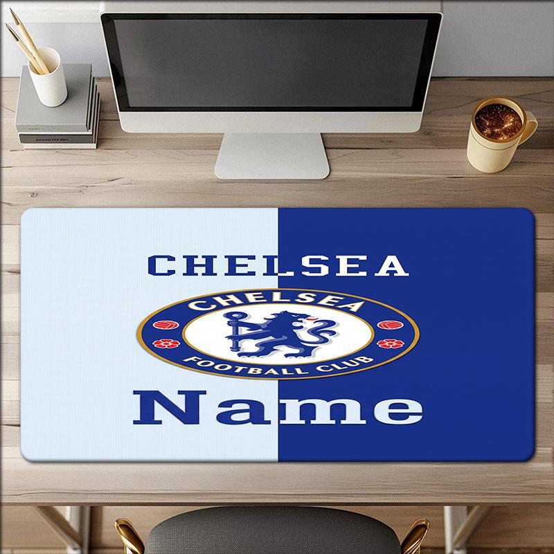 Custom Name Chelsea Football Club Theme Mouse Pad Non Slip Rubber Base Multifunctional Office Home Decor Perfect For Workspace Personalization