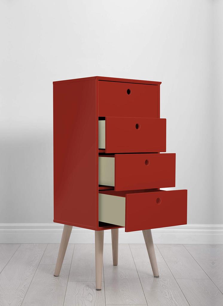 Vermilion Multi-surface Acrylic Enamel 0.750l Bruguer