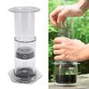 300ml Transparent Outdoor Portable Hand Press Coffee Maker Hand Brewing Coffee Press Pot For Travel