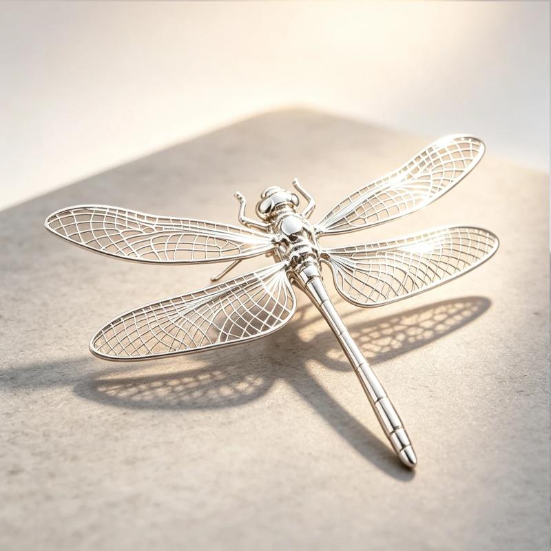 1 Stück Antikstil Miniatur Libellenfigur Spielzeug Simulation Insekt Libellen-Ornament Legierung Handgefertigt Libelle Tee-Haustier Dekoration