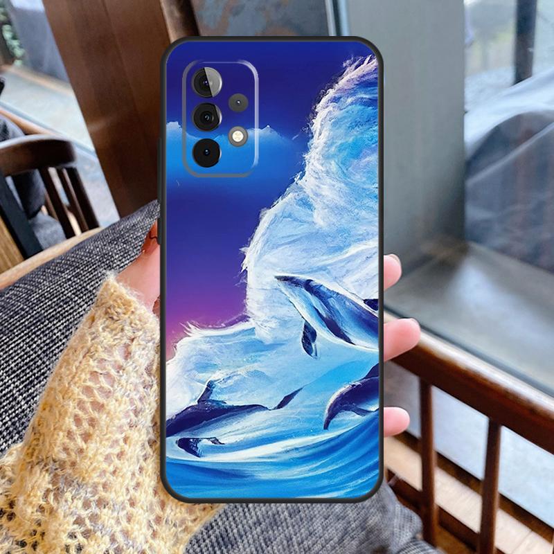 Dolphin Case For Samsung Galaxy A55 A35 A15 A56 A36 A26 A16 A06 A54 A34 A14 A13 A53 A12 A22 A32 A52