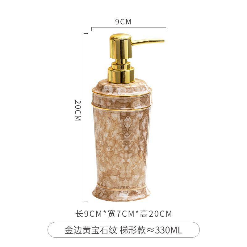 Ceramic Hand Sanitizer Bottle Nordic Press Soap Dispenser Bathroom Accessories Shower Gel Shampoo Moisture Bottle Home Decor New