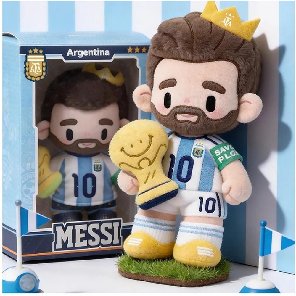 Offizielles Argentinisches Nationales Fußballteam 2026 Messi Martínez Enzo 35cm Plüschtier, Perfektes Geschenk für Fans, Ideal für Sammler