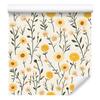 Dandelion Wallpaper White, Cream and Light Gray 50x1000