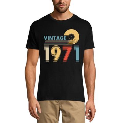 Men's T-Shirt Vintage 1971 - Retro Blurry 50th Birthday Gift Tee Shirt