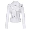 New Women's Motorcycle Jacket, Women's Leather Jacket Short, Slim Suede Leather Jacket Women's