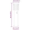 VidaXL Lampadaires d'extérieur avec capteurs 3 pcs acier inoxydable, éclairage au sol d'extérieur, éclairage au sol de 4006366