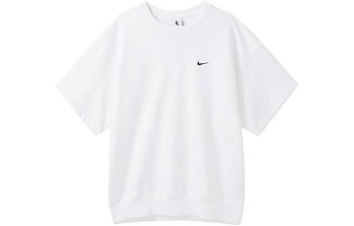 Nike Logo Print Crew Neck Casual Short Sleeve T-Shirt DX0881-100 XL белый