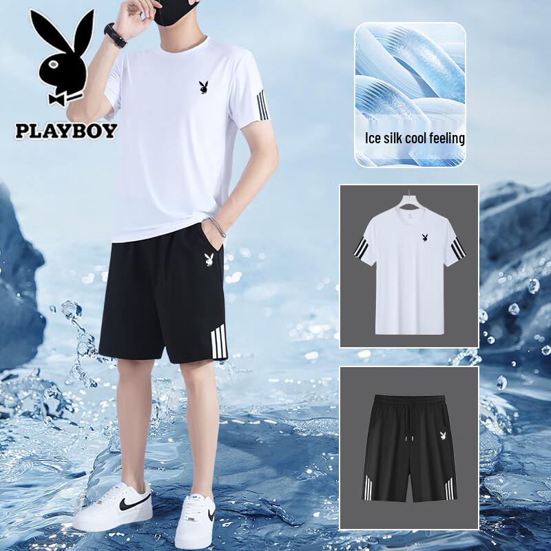 

PLAYBOY Мужской комплект: футболка и шорты с быстрой сушкой 2XL