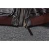 Chinese Size Vintage Brown First Layer Cowhide High Waisted Men Leather Jacket 45P Flight Coat Lapel Short Leather Jackets Pilot Jacket