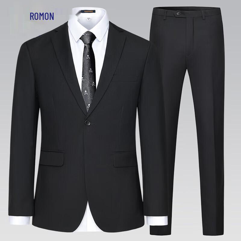 Romon Men s Slim Fit Business Suit Set 170/M