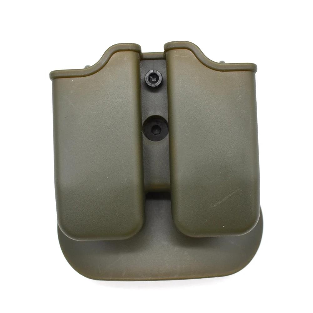 Doppelmagazinhalter Universal 9mm .40 Mag Holster für Glock 17 Beretta M9 M92 USP Paddle Magazintasche Etui