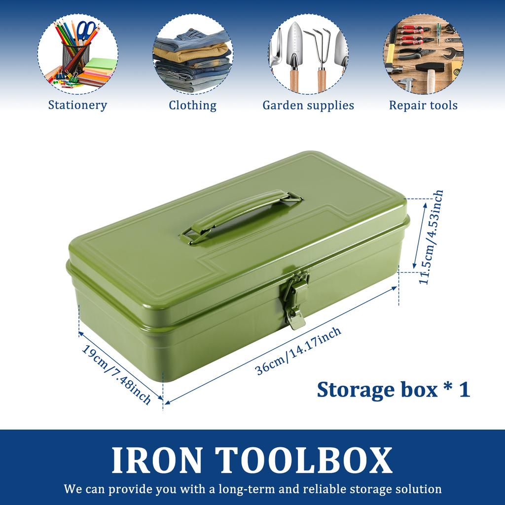 Iron Carrying Case Tool Box Hardware Tool Box Organizer Multifunctional Metal Tool Box Electrician Carpenter Workshop Suitcase