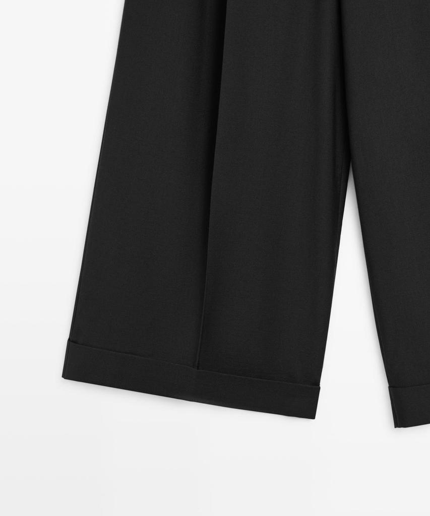 Masimodutti Fluid Pants With Dart Detail